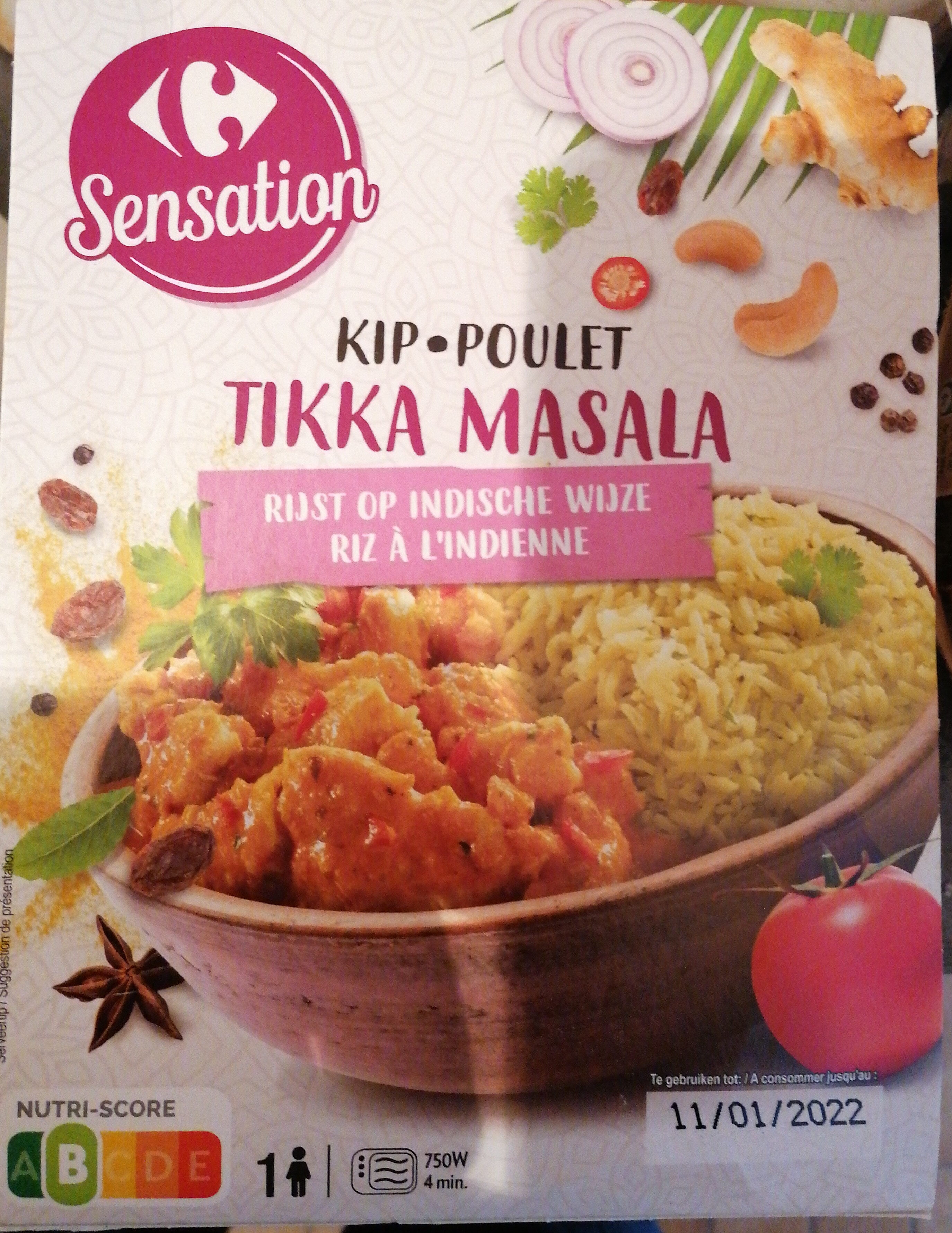 Poulet Tikka Masala et riz à l'indienne - Produit