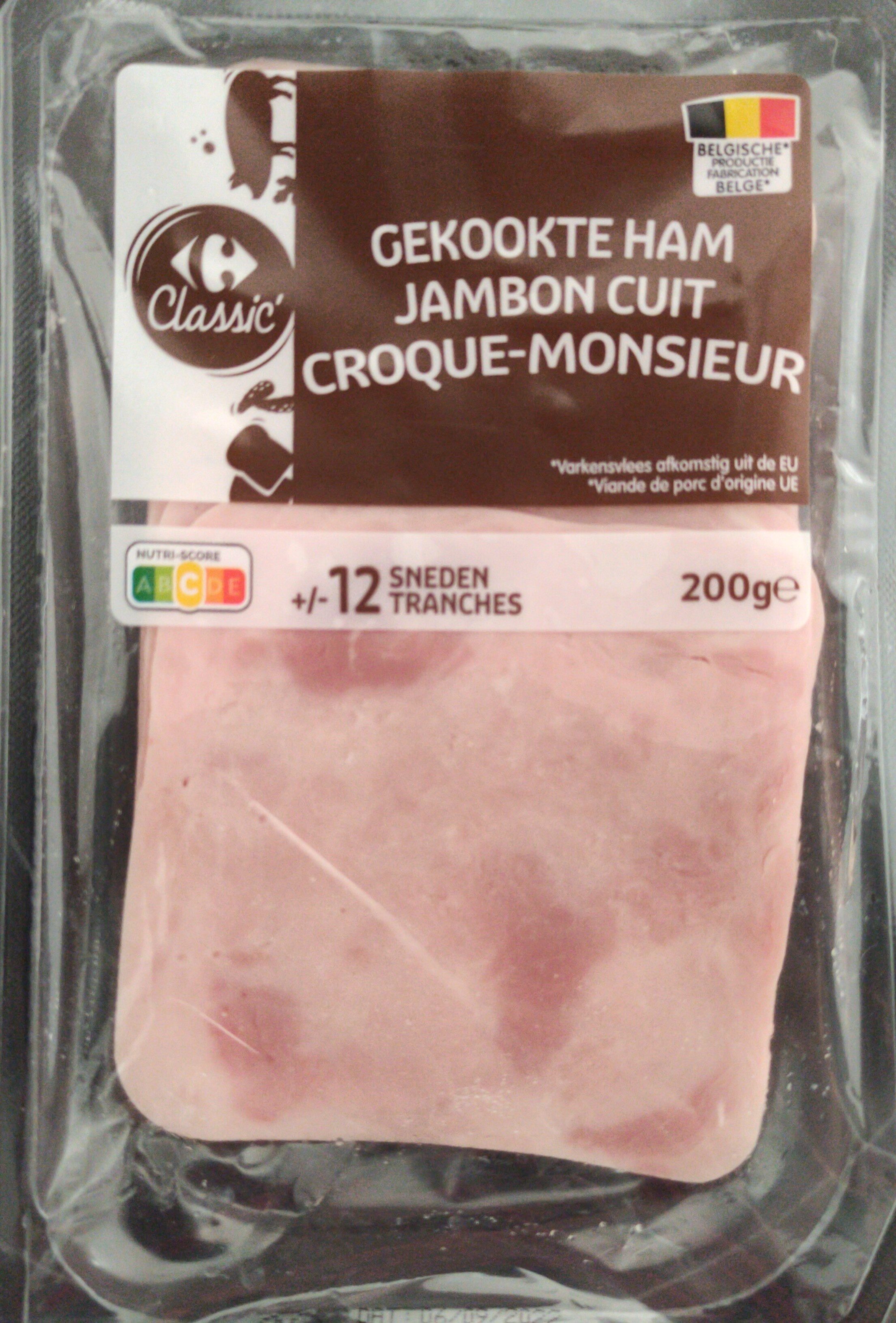 Jambon cuit Croque-Monsieur - Product - fr