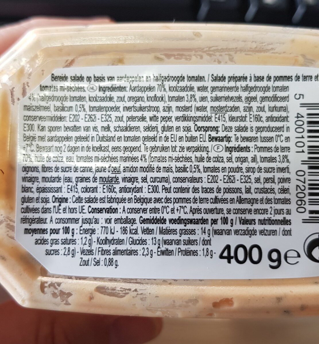 Salade de pommes de terre méditerranée - Ingrediënten - fr