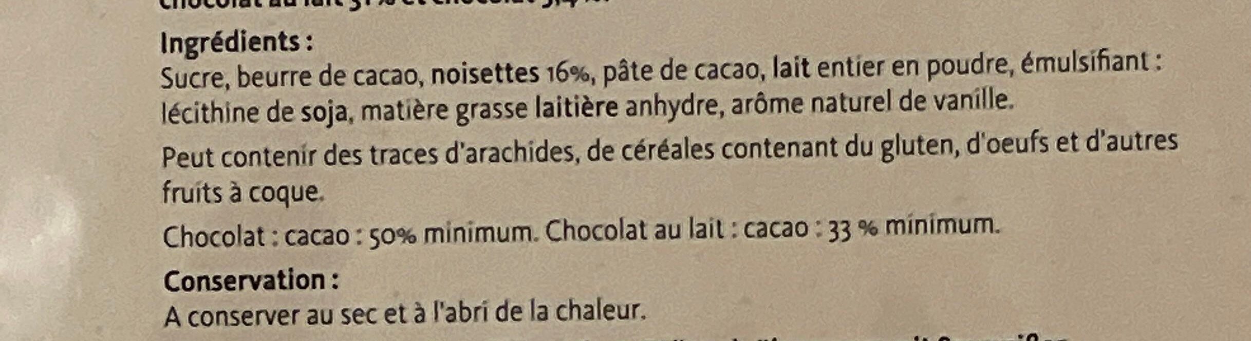 Fruits De Mer Au Chocolat Belge - Ingrédients
