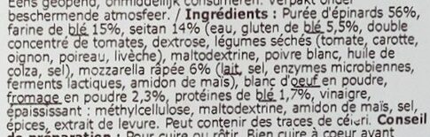 Epinard burger - Ingredients - fr