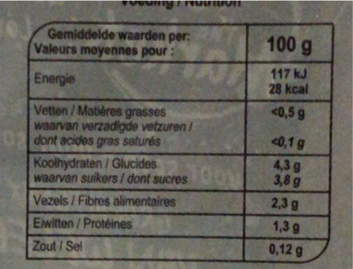 Mix de légumes d’antan pour soupe - Voedingswaarden - fr