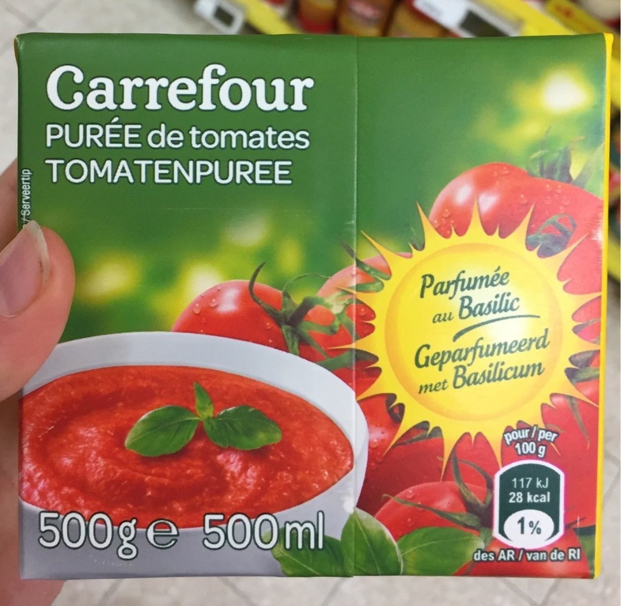 Purée de tomates Basilic & oignons - Product - fr