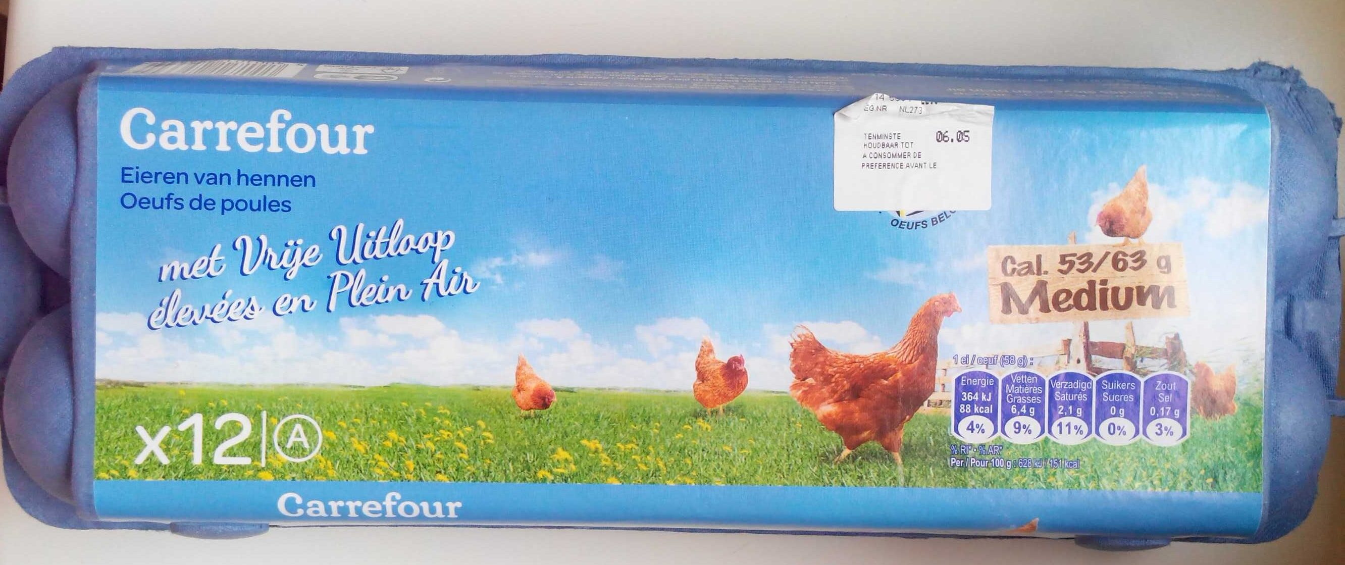Œufs de poules élevées en plein air Medium - Product - fr