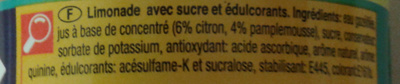 Bitter lemon - Ingrediënten - fr