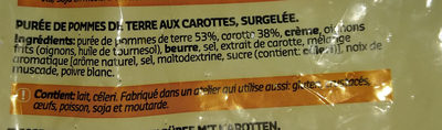 Stoemp aux carottes - Ingredients - fr
