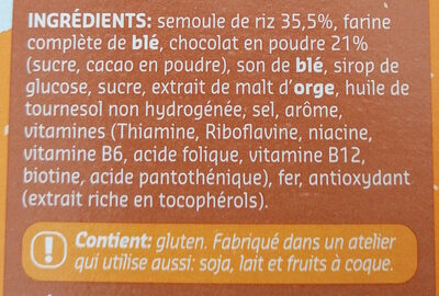Choco Puffies - Ingredienser - fr