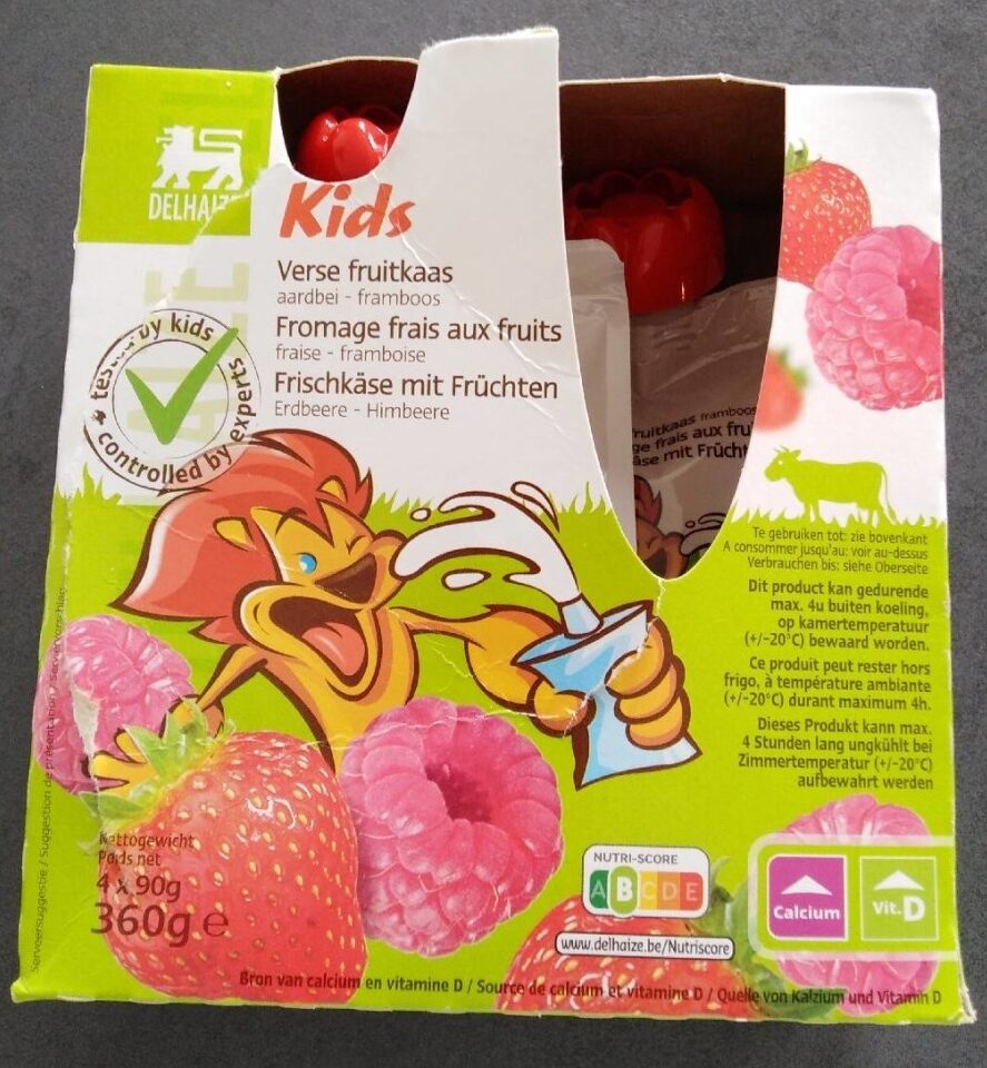 Fromage frais aux fruits  fraise framboise kids - Produit