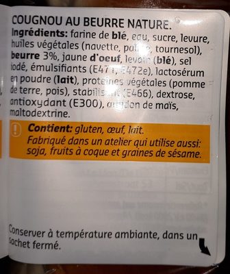 Coucou Beurre - Ingrédients