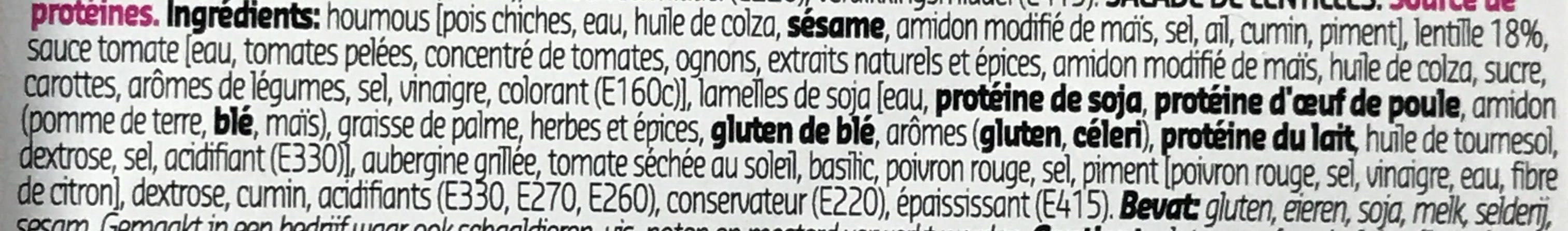 Salade de lentilles - Ingrédients