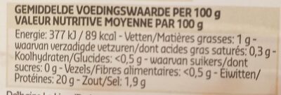 Crevettes grises fraiches belges - Voedingswaarden - fr