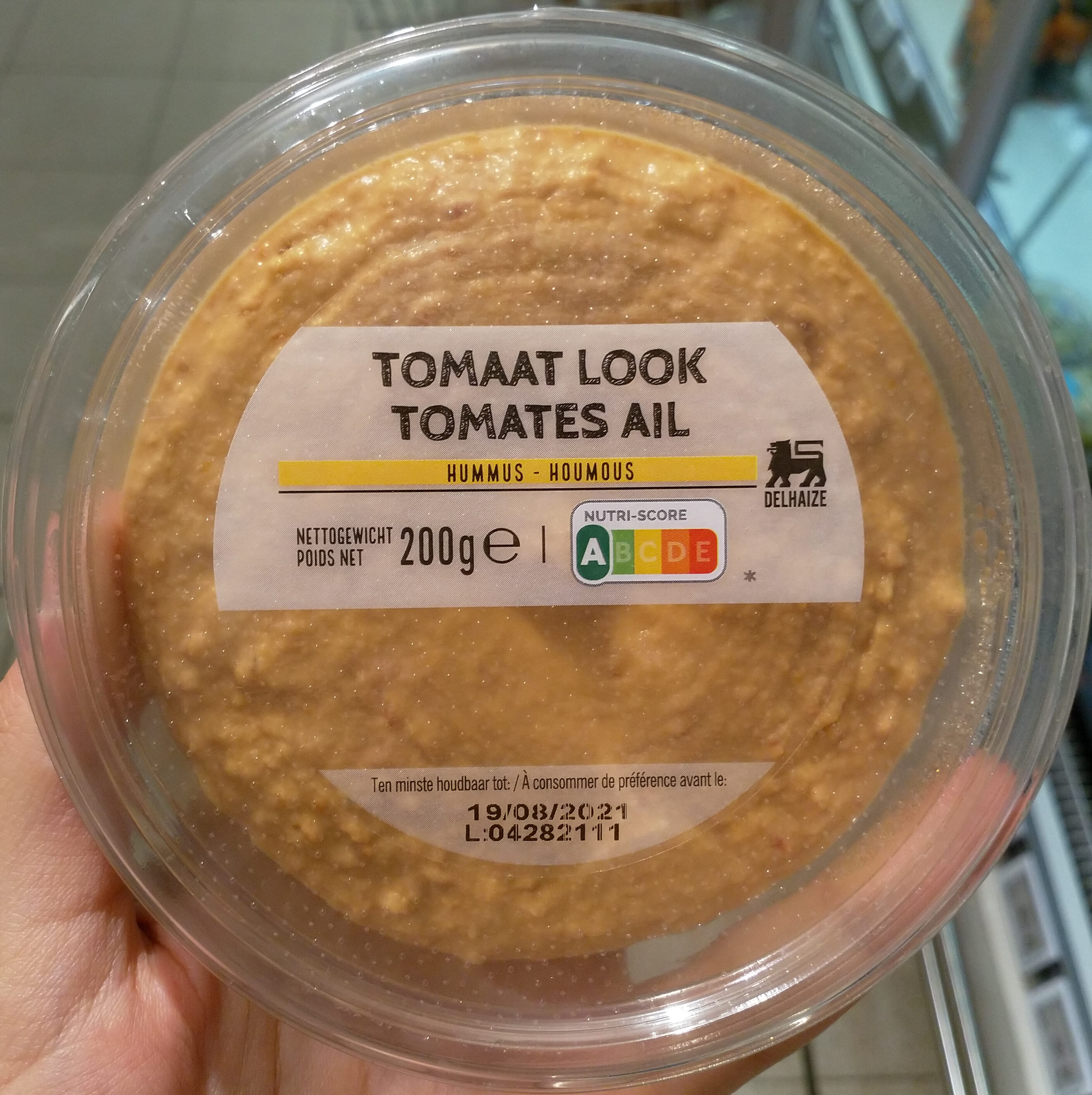 Hummus tomate ail - Product - fr