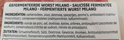 Salami Milano - Ingrédients
