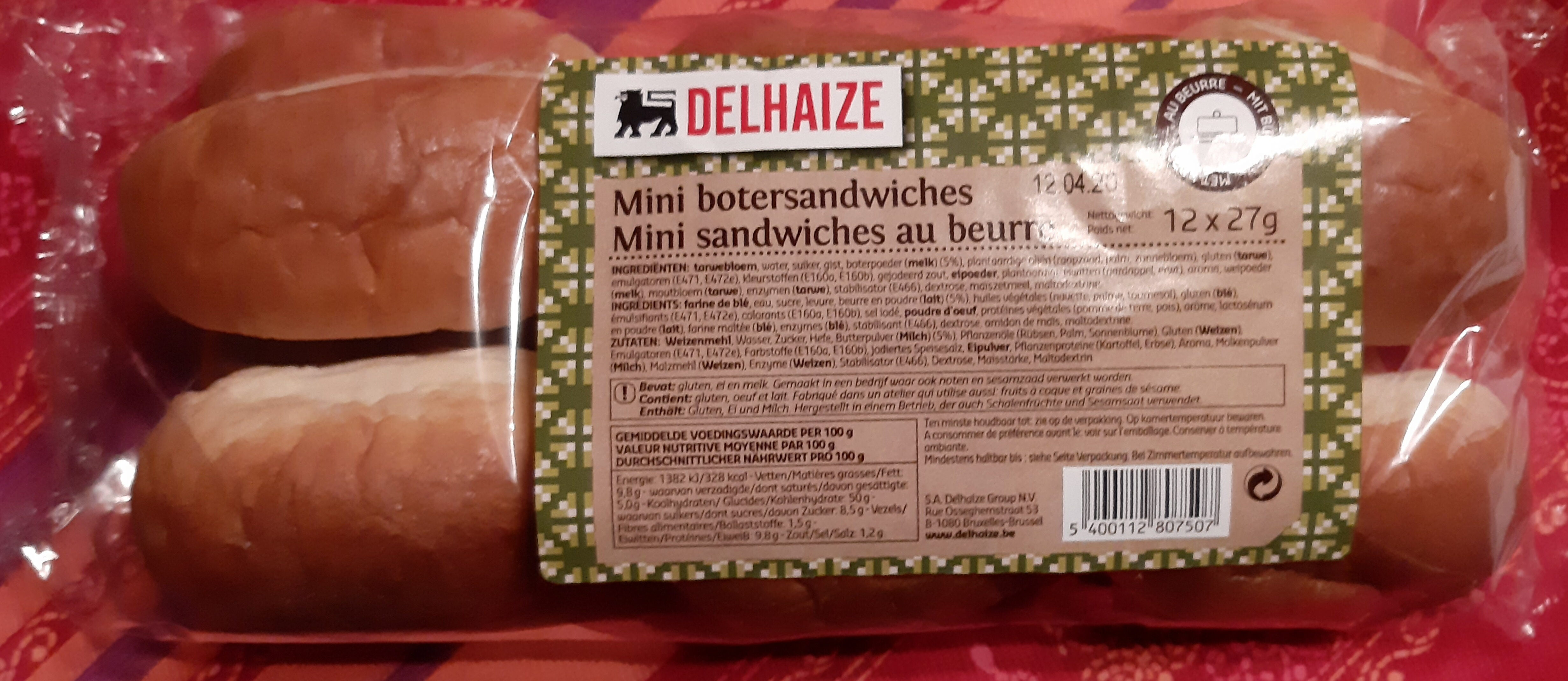 Mini sandwiches au beurre - Produit