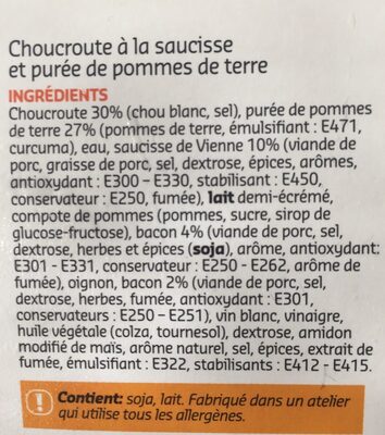 Choucroute garnie - Ingrediënten - fr