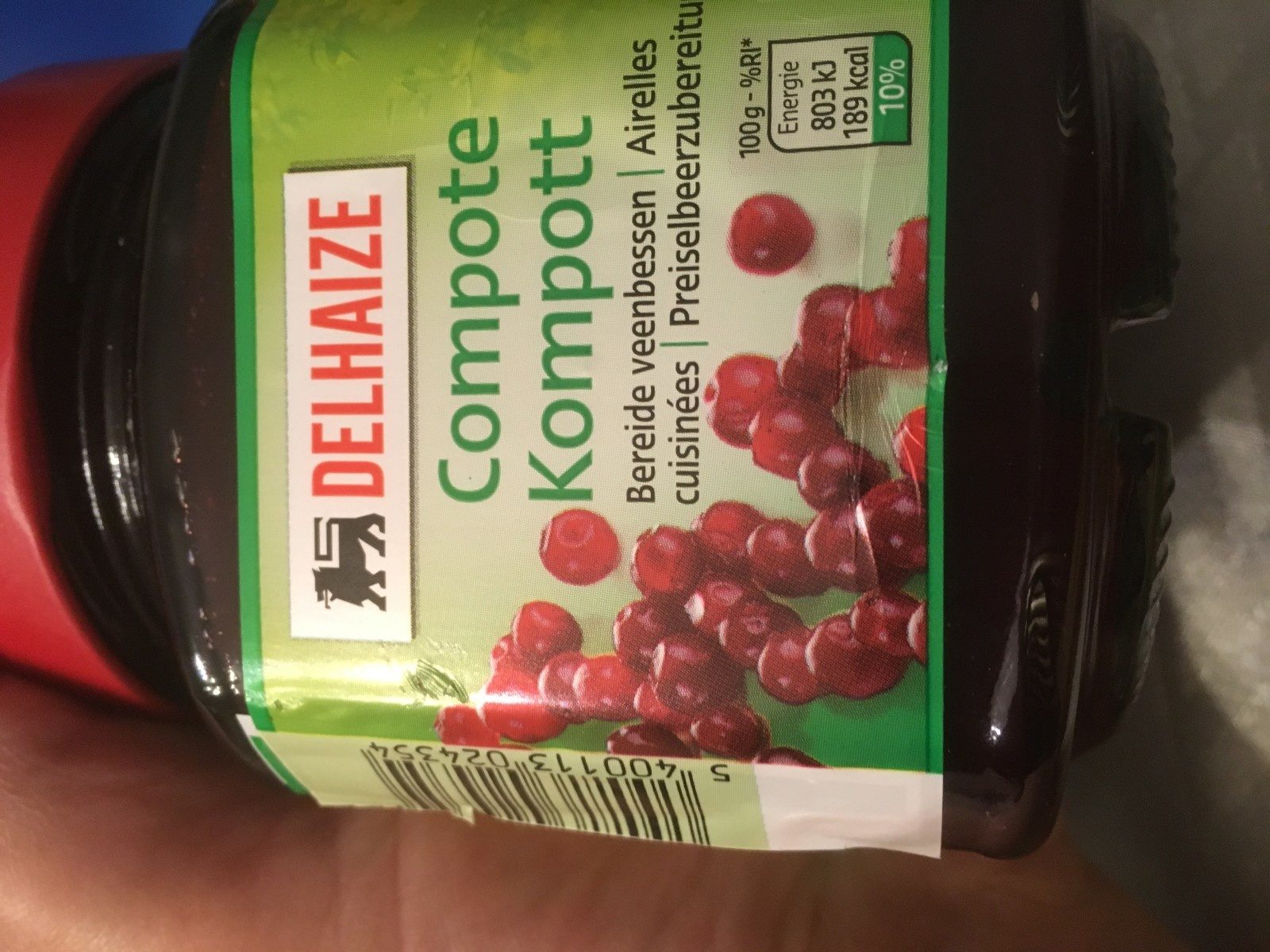 Compote airelles - Ingredients - fr