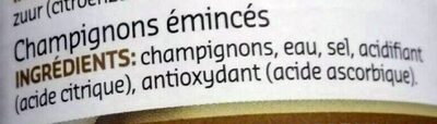 Champignons émincés - Ingrediënten - fr