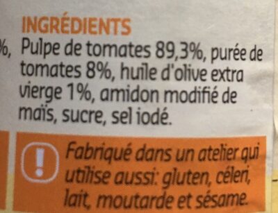 Chair de tomate - Ingrediënten - fr