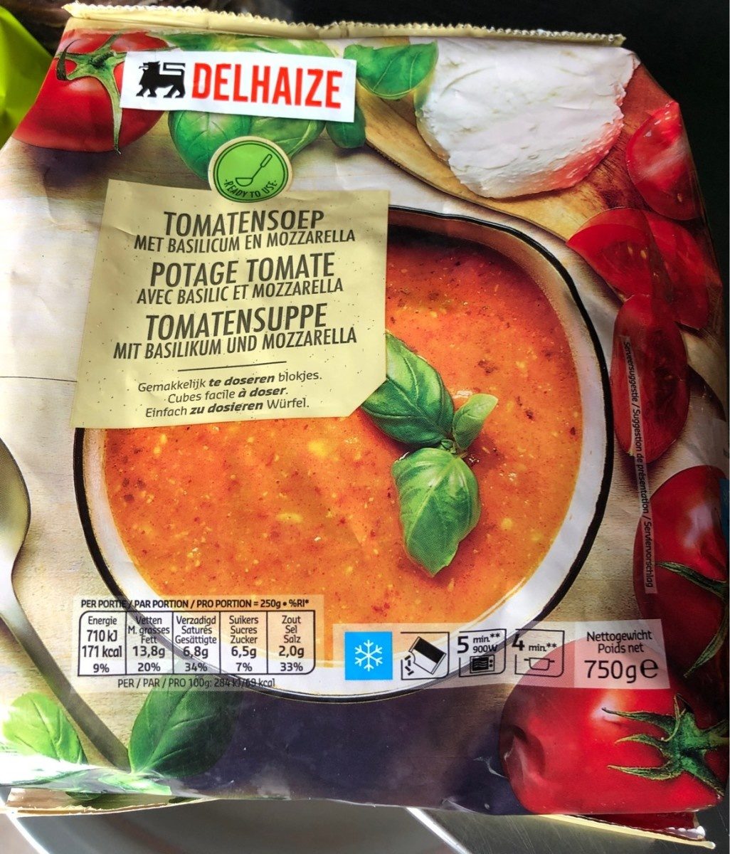 Tomatensoep met basilicum en mozzarella - Product - fr