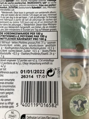 Gouda Jeune - Recycling instructions and/or packaging information - fr