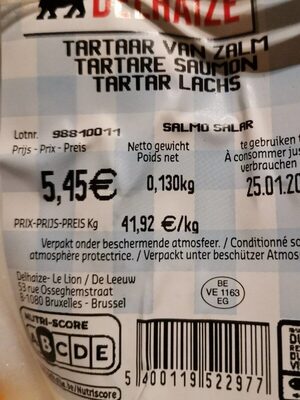 Tartare saumon - Product - fr