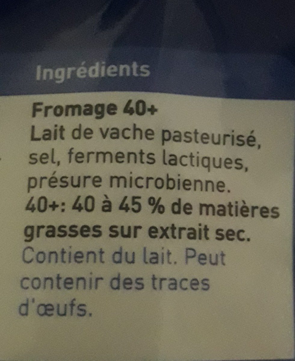 Mozzarella Râpée - Ingrediënten - fr