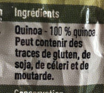 Quinoa nature - Ingrédients