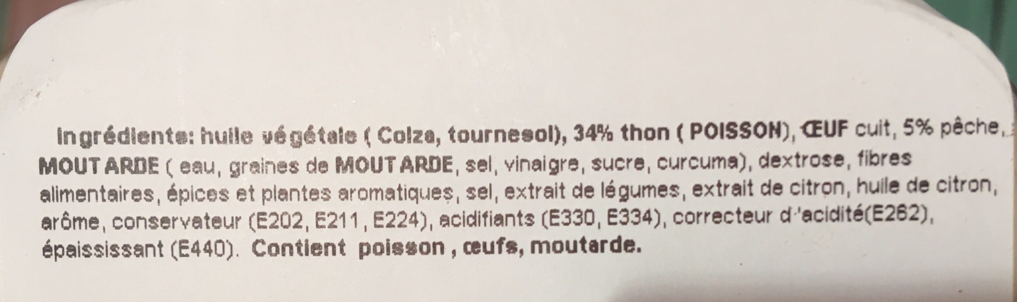 Salade au thon - Ingrediënten - fr