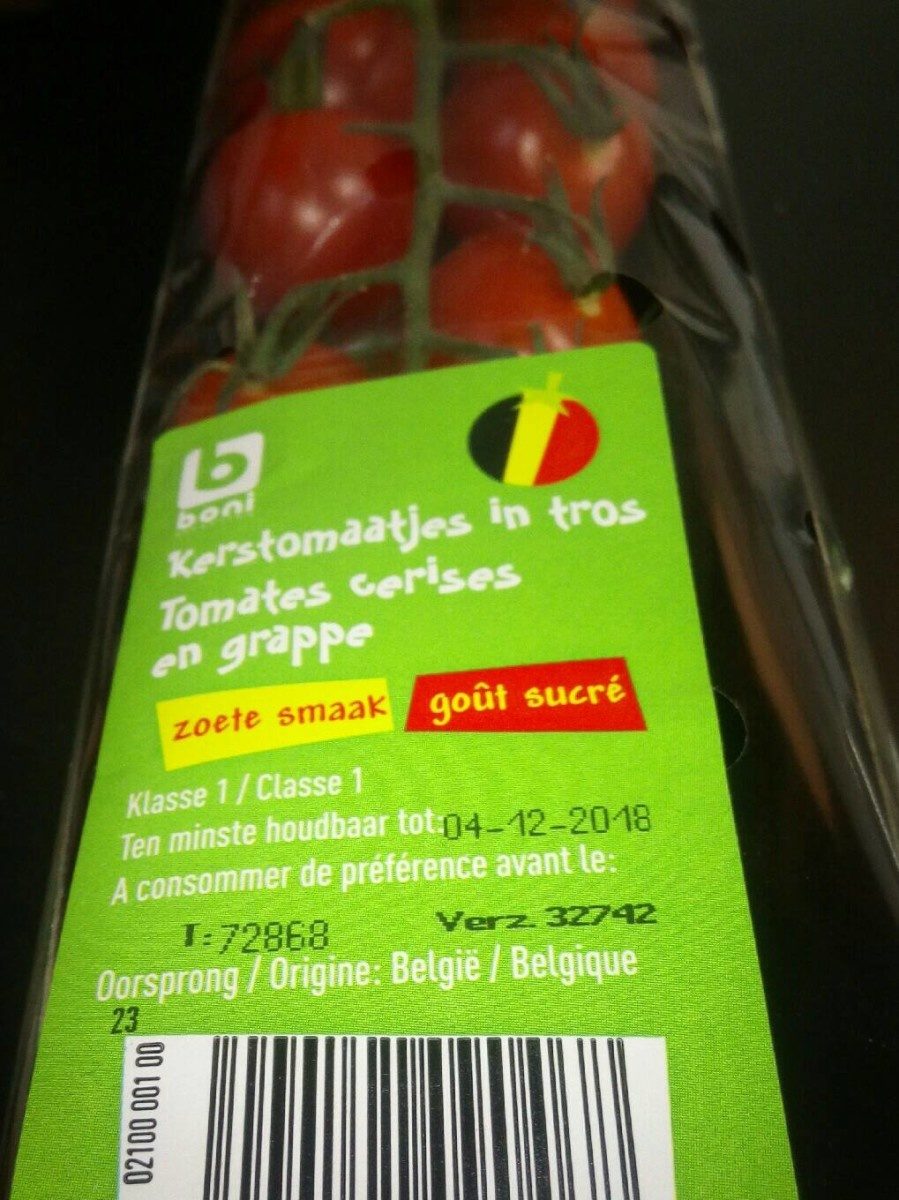 Tomate s cerises en grappe - Produit