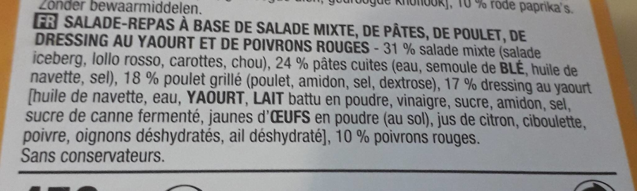 Salade au poulet - Ingrediënten - fr
