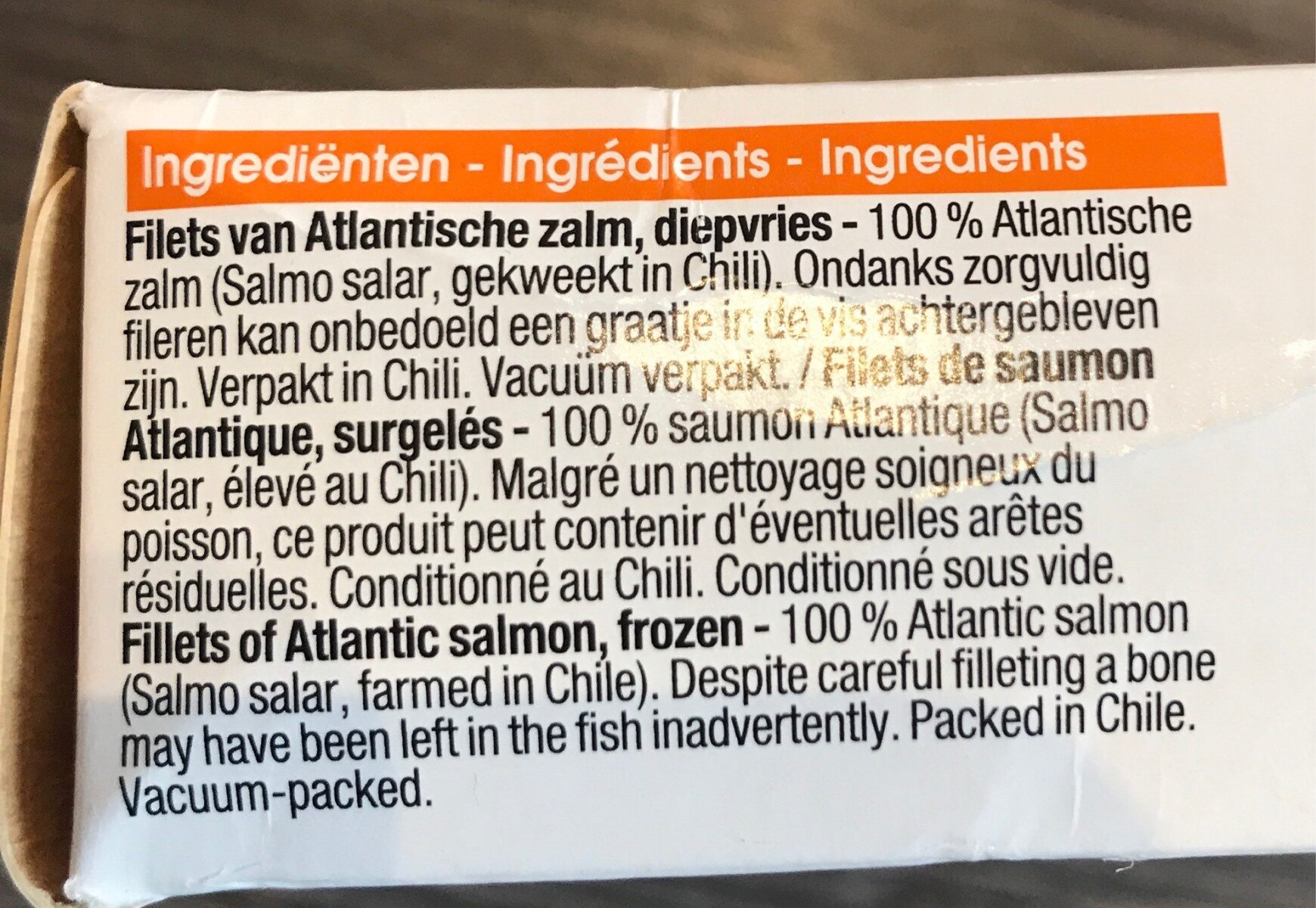 Filets de saumon Atlantique - Ingrediënten - fr