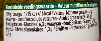 Pesto Verde - Informació nutricional - nl