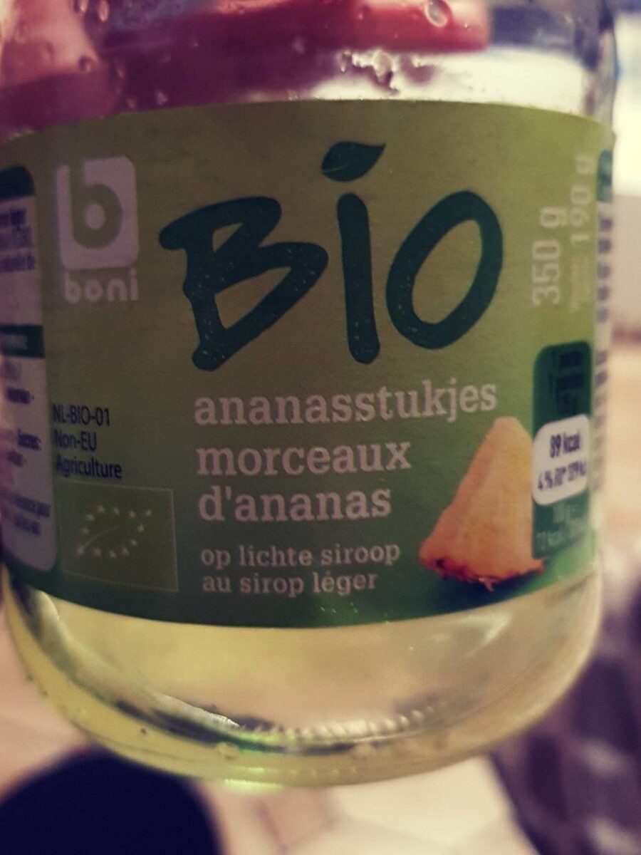Morceaux d'ananas bio - Produit