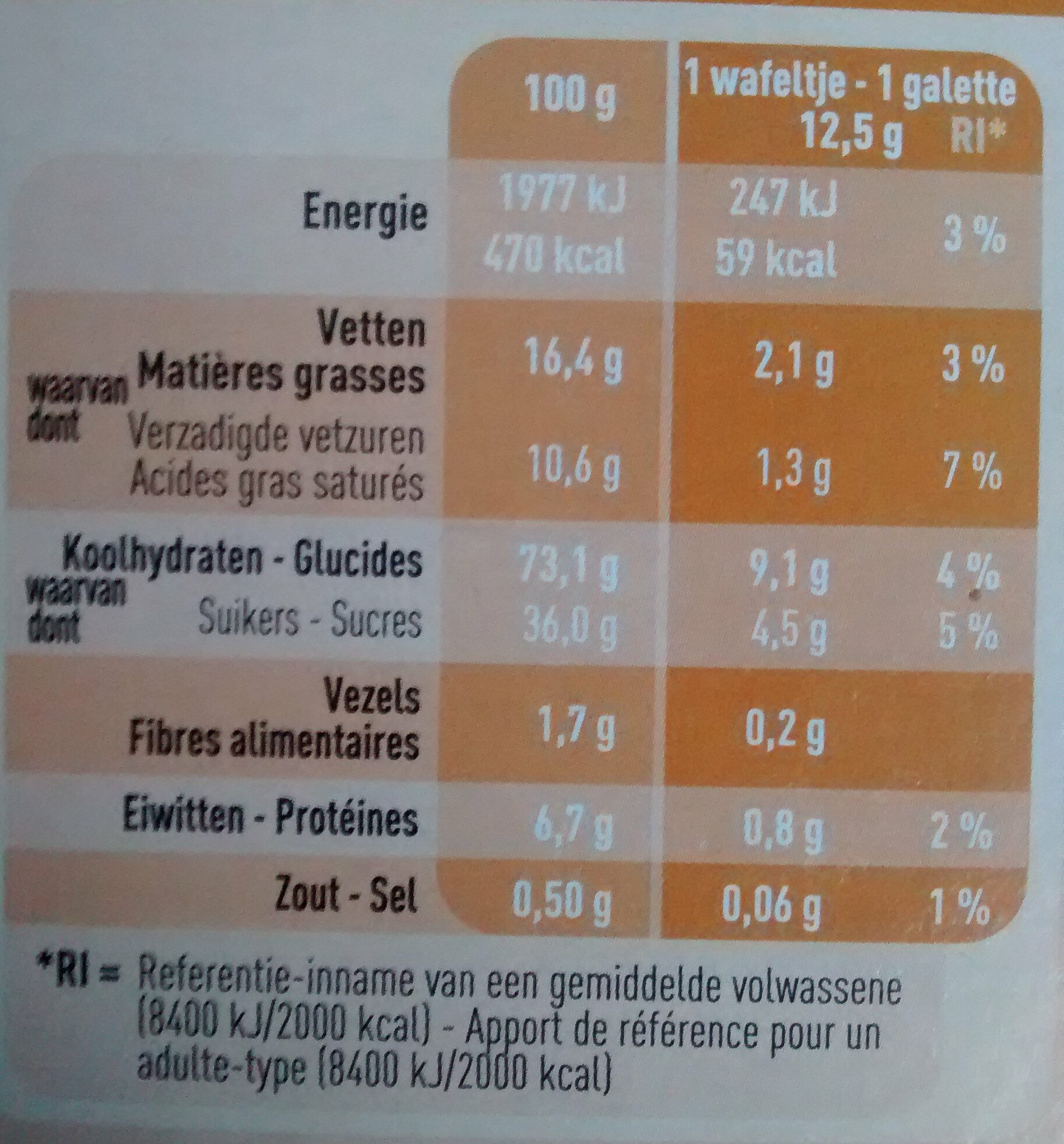 Galettes au beurre - Ingredients - fr