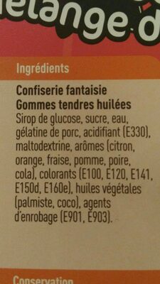 Mélange de bonbons - Ingredients - fr