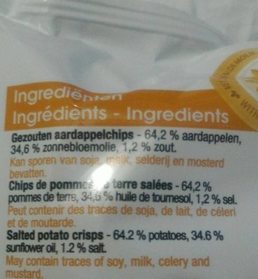 Chips - Ingrédients