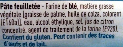 Pâte Feuilletée - Ingrediënten - fr