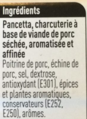 Pancetta - Ingredients - fr