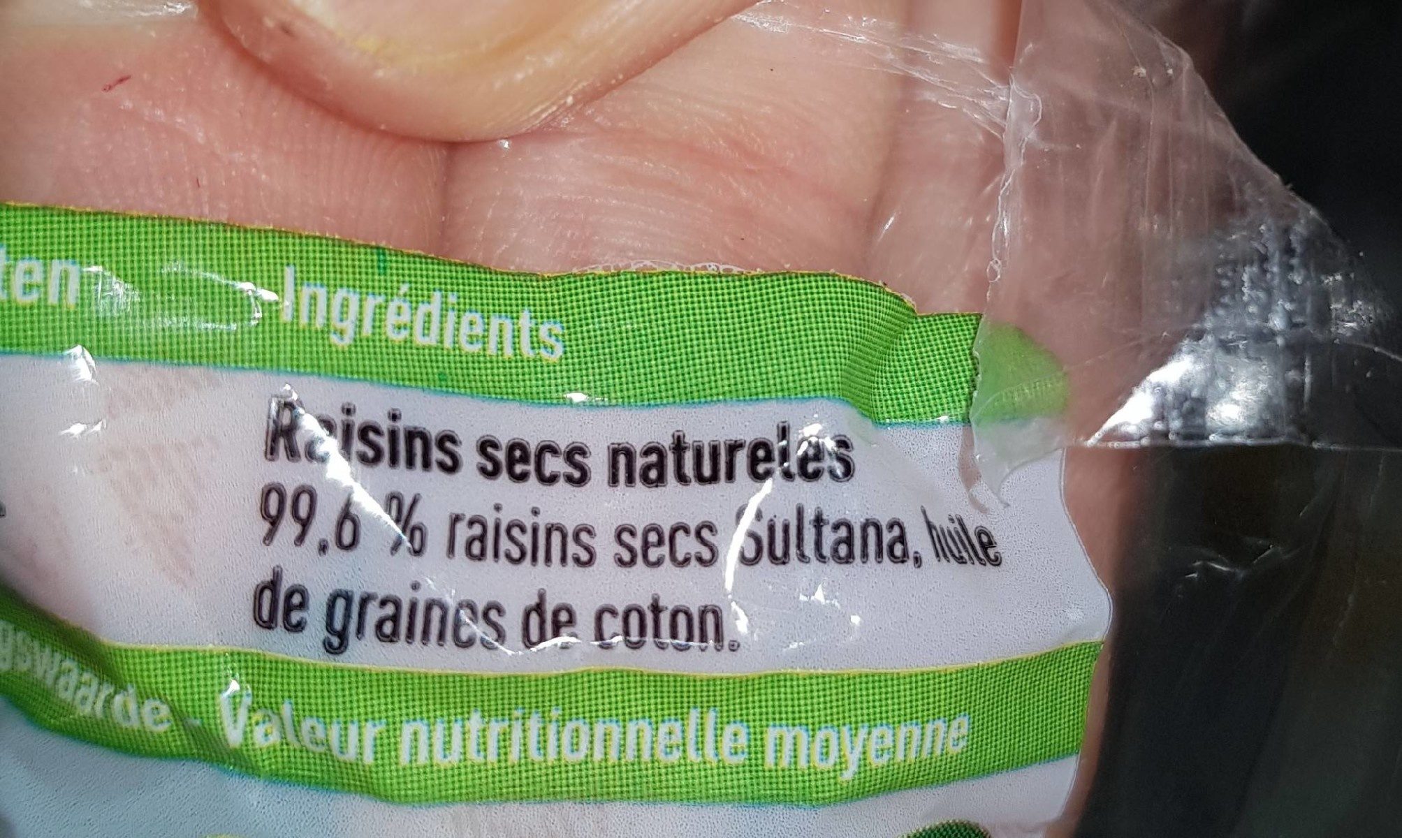 Raisins secs - Ingrediënten - fr