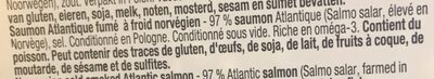 Saumon Atlantique fumé - Ingrediënten - fr