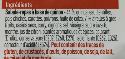 Salade de Quinoa - Ingrediënten - fr