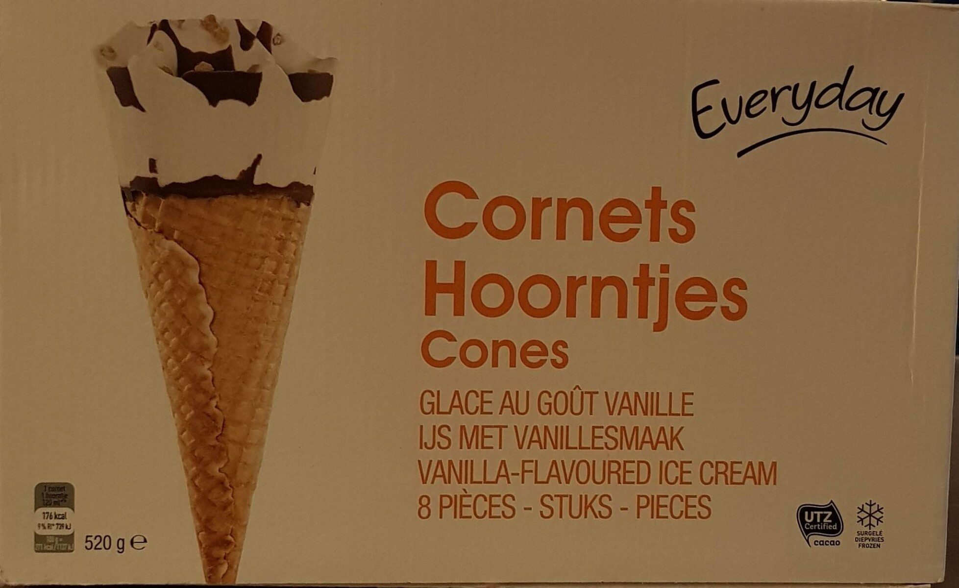 Cornets glace goût vanille - Product - fr