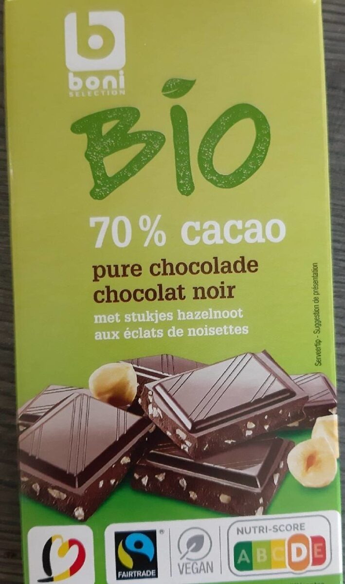 Chocolat noir aux éclats de noisettes - Product - fr