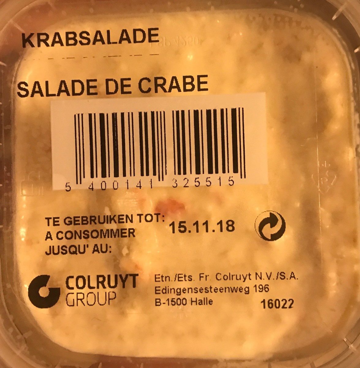 Salade de crabe - Produit