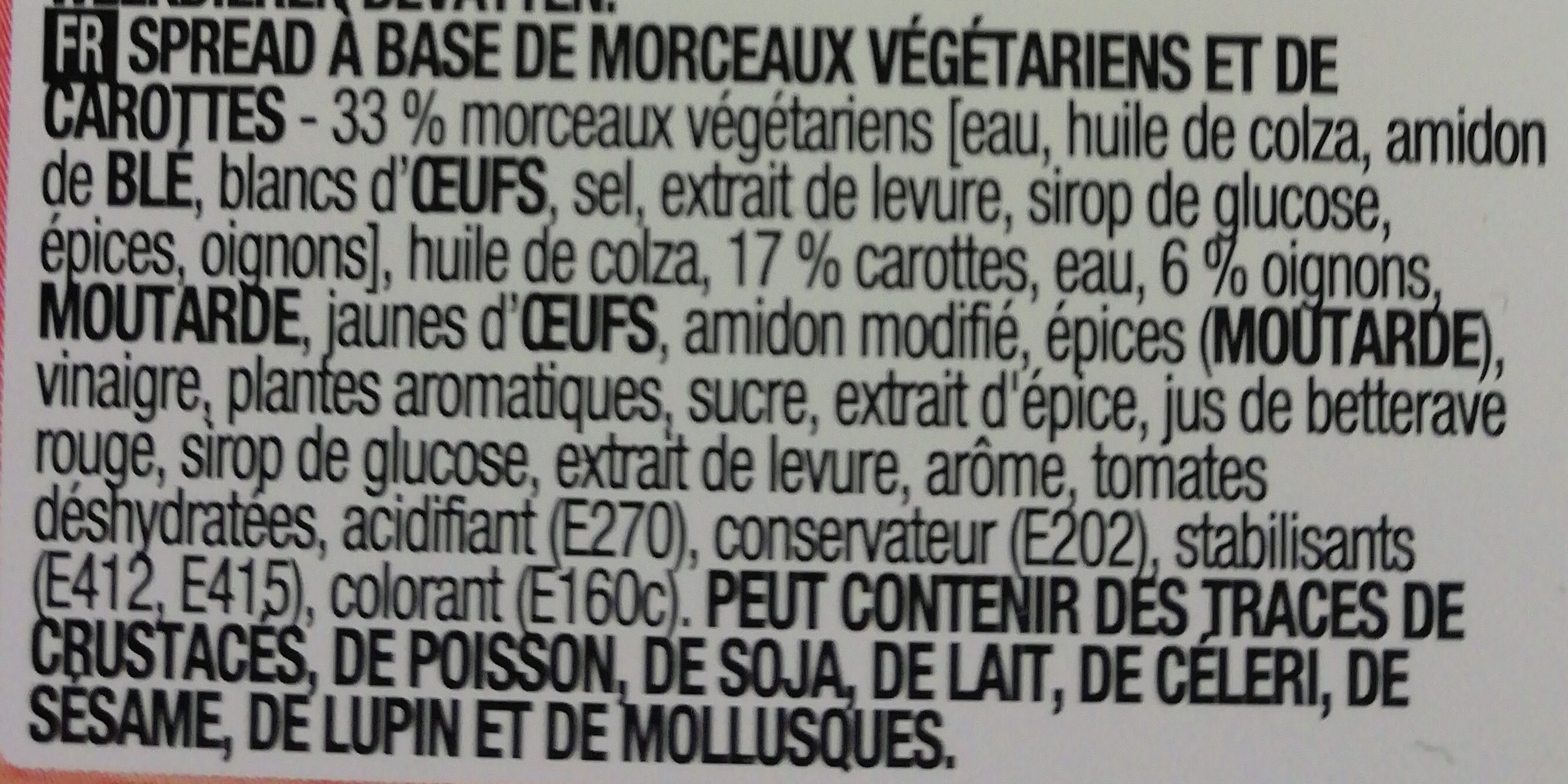 Veggie Martino - Ingredienti - fr