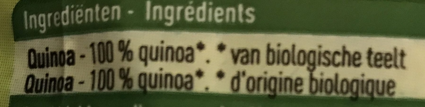 Bio quinoa - Ingrediënten - fr
