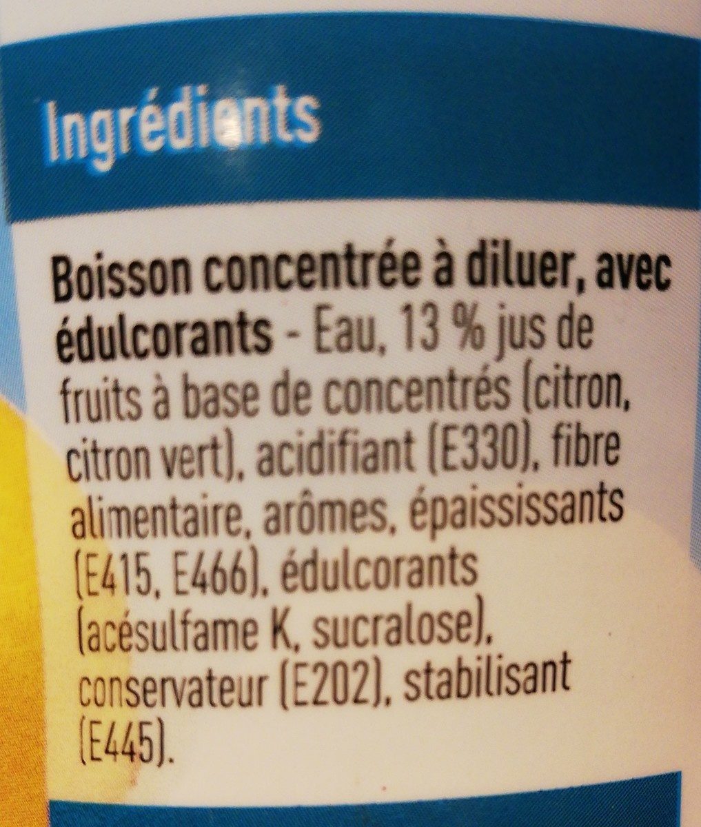 CITRUS - Ingrediënten - fr