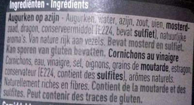 Cornichons - Ingrediënten - fr