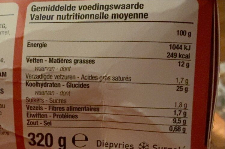 Party scampi mix - Nutrition facts - fr