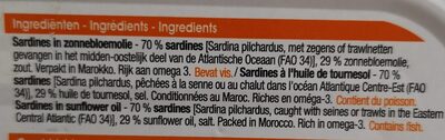 Sardines a l'huile - Ingrédients